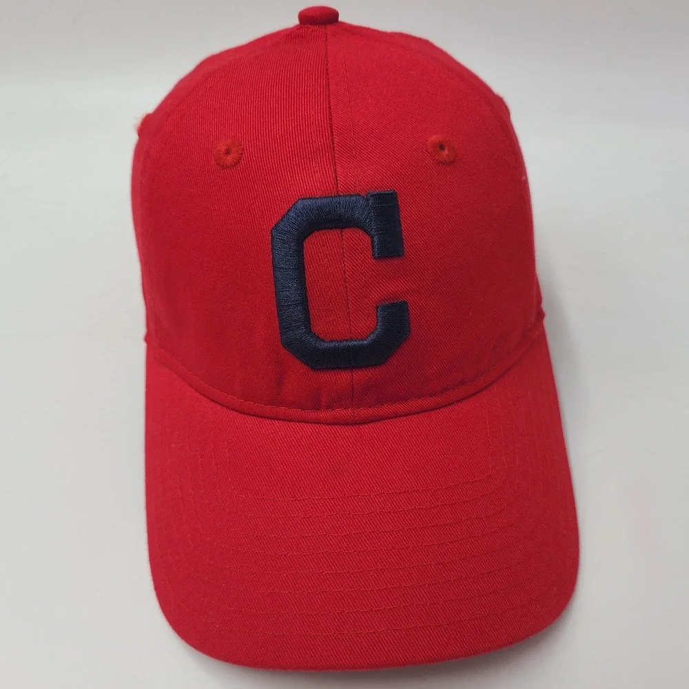 Women Cleveland Indians Hat Strapback New Era 9Forty Red Blue‎ MLB Baseball Logo